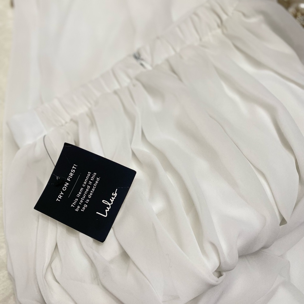 Lulu's White Maxi Skirt - Picture 7 of 9